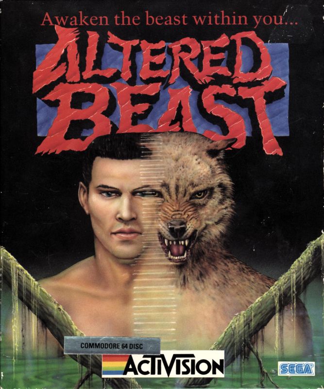 Altered Beast box art for Commodore 64